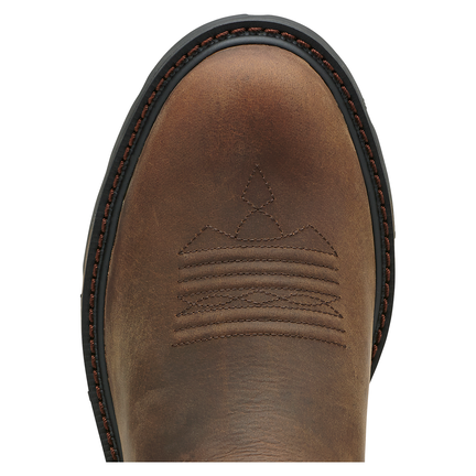 Ariat Groundbreaker Work Boot – round toe detail | Venator Hunting