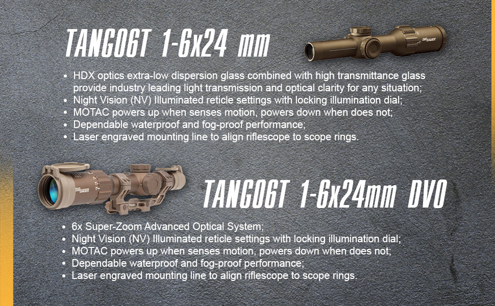 Sig Sauer Tango MSR Scope – 1-6x24mm Illuminated