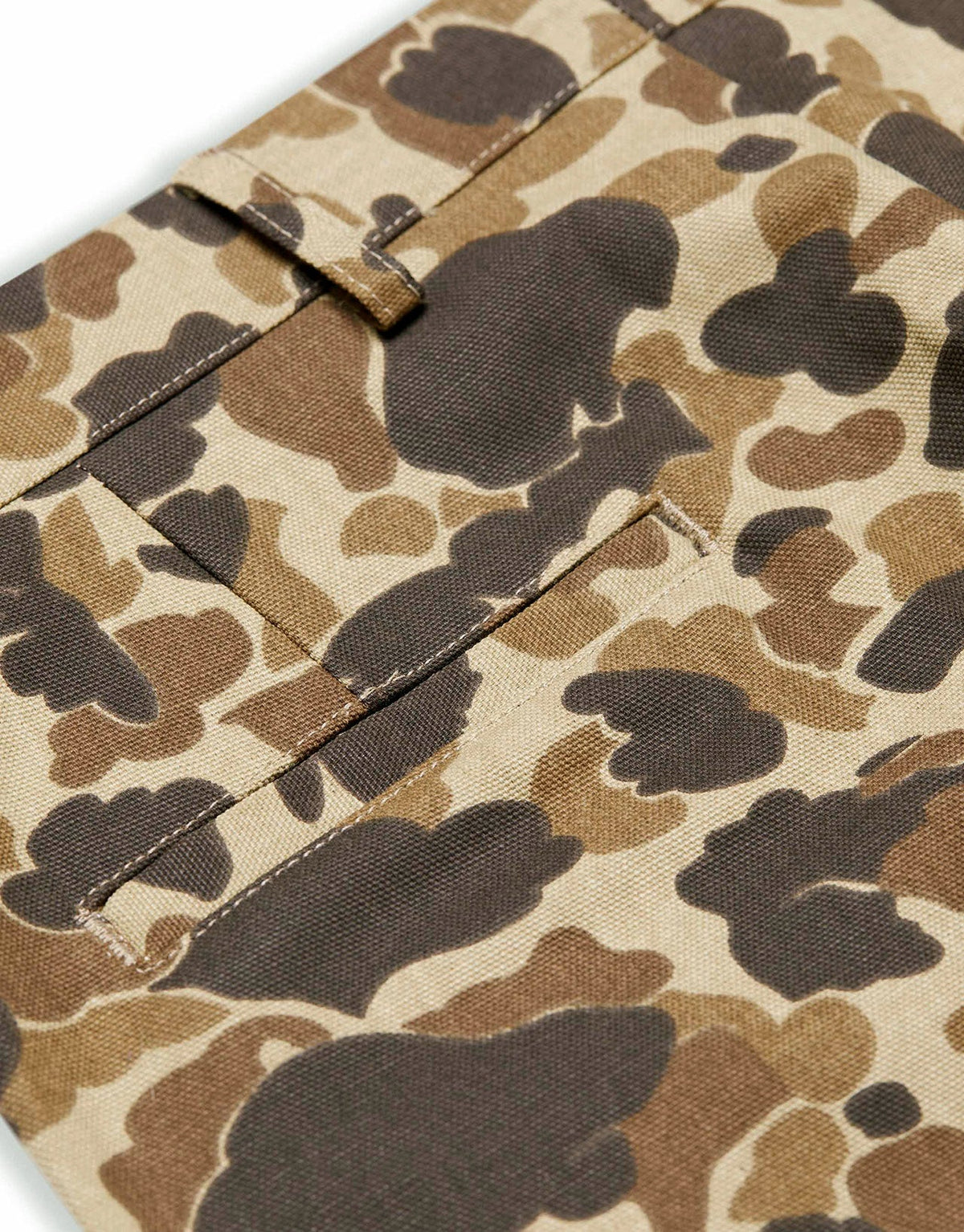 Original Camo duck canvas and front pocket on the Midweight Field Pant