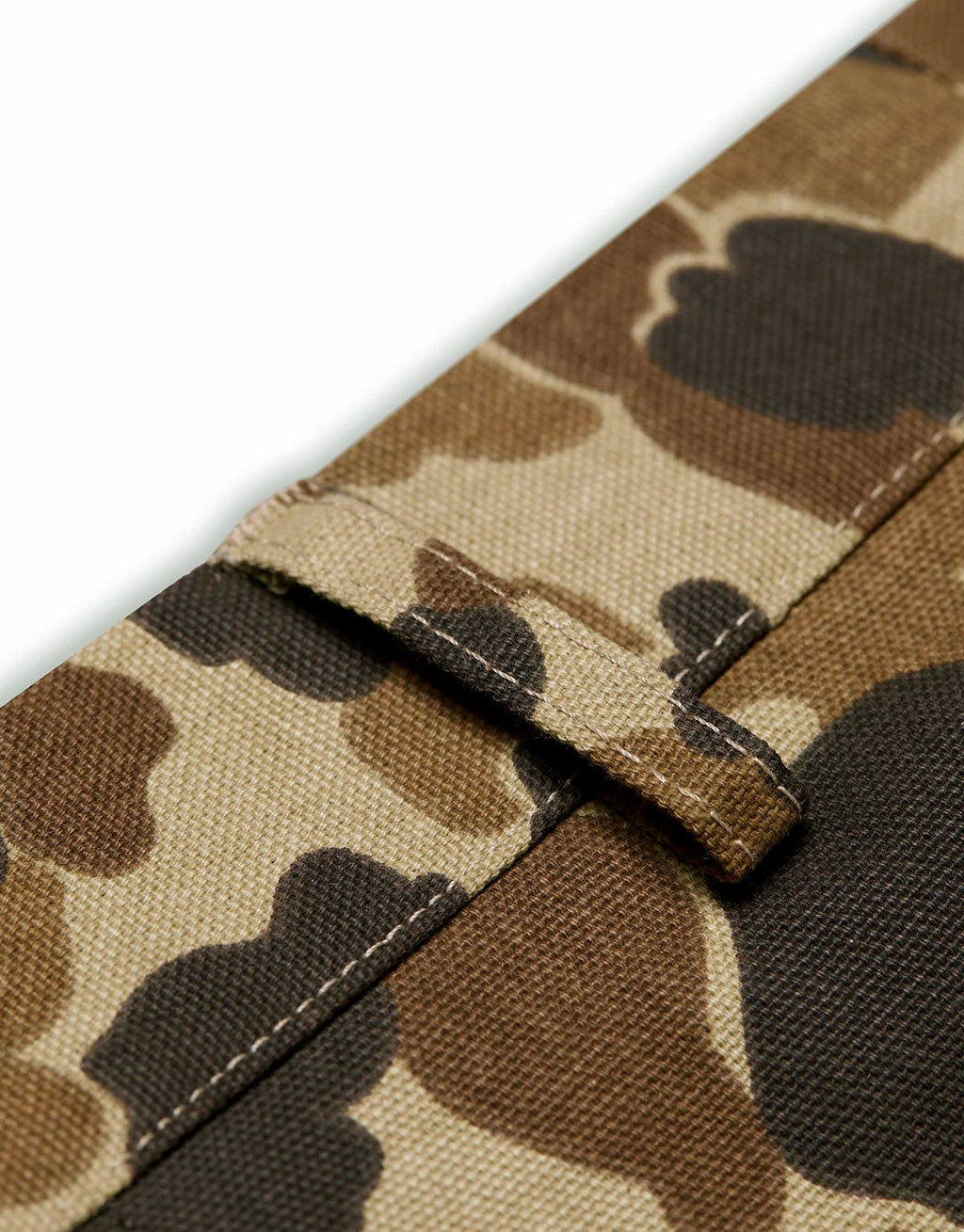 Brass rivet and pocket edge on the Original Camo Field Pant