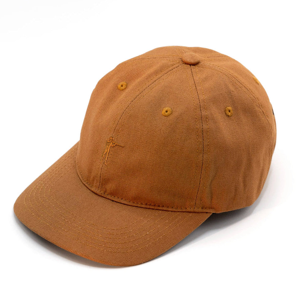 Ball and Buck Arthur Core Hat in Golden Wheat cotton duck canvas, angled front view