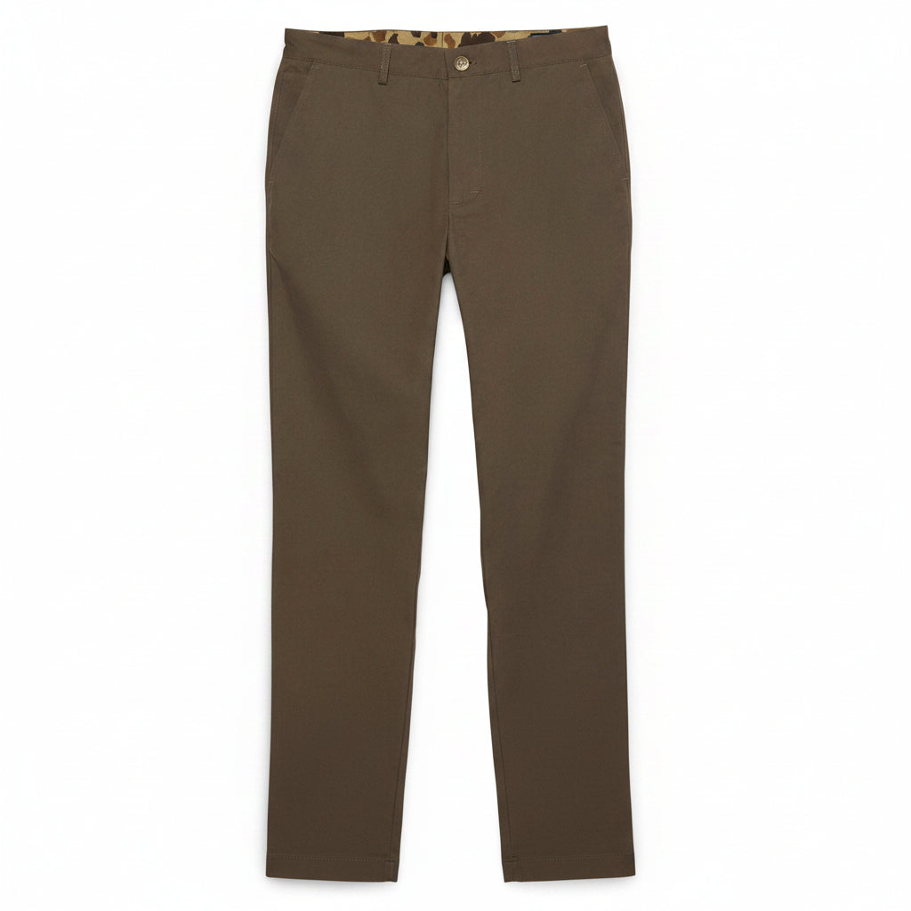 Ball and Buck Heritage Pant in Burnt Sage cotton duck canvas, front view