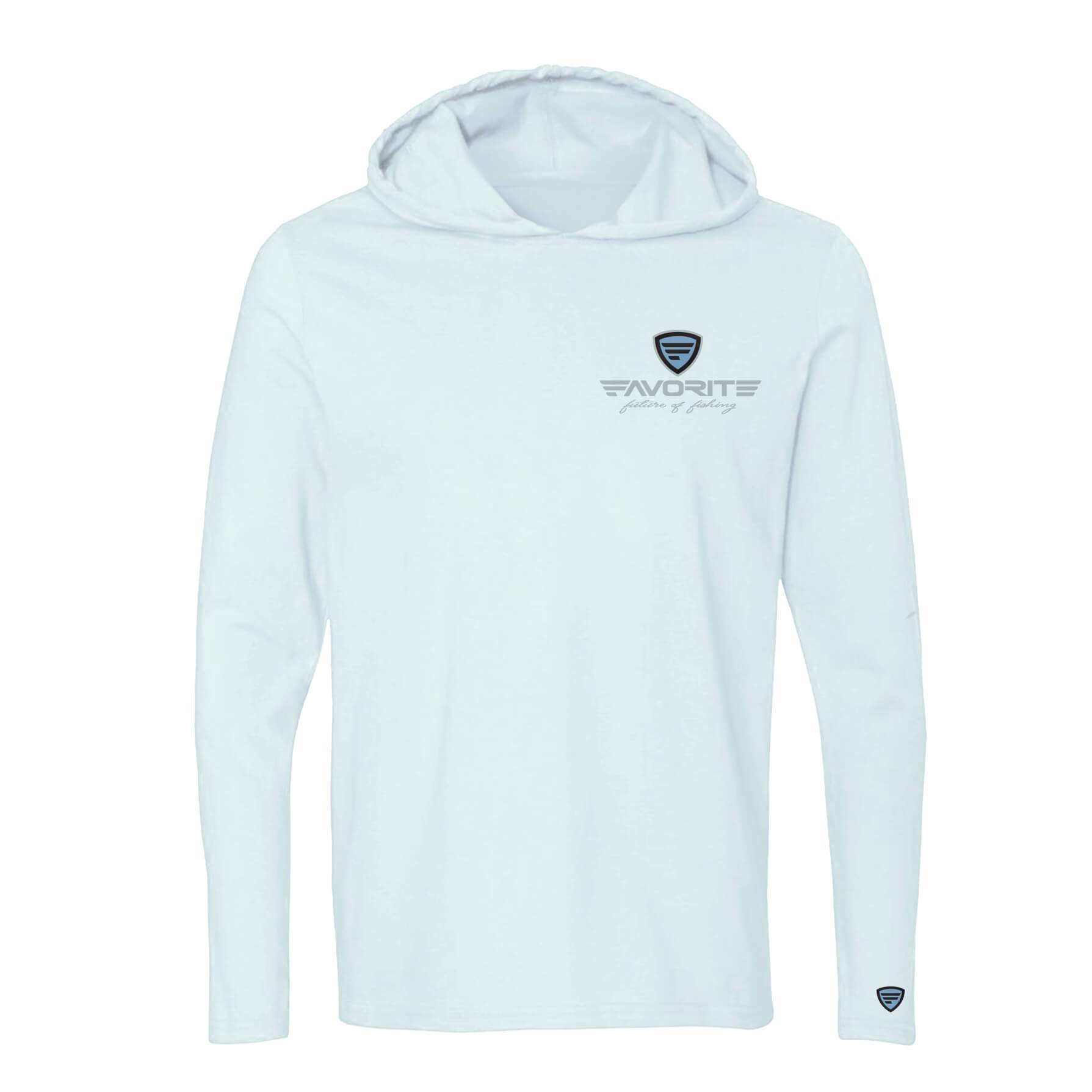 Favorite Fishing Ol Salty Lightweight Tri-Blend Hoodie – detail close-up | Venator Hunting