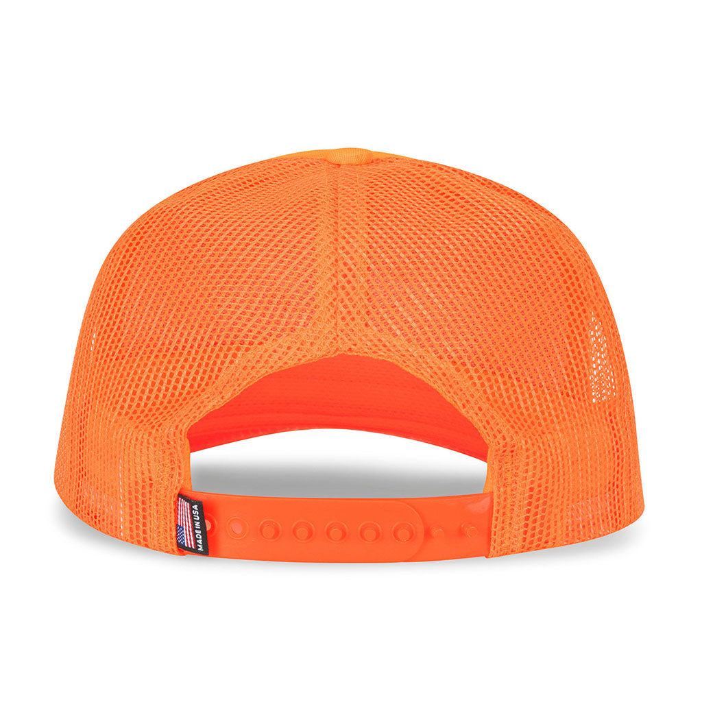 Blaze Orange Hunting Patch Mesh Hat