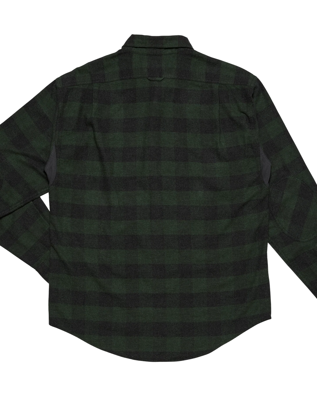 Green Buffalo Plaid Sportsmans Shirt, back view