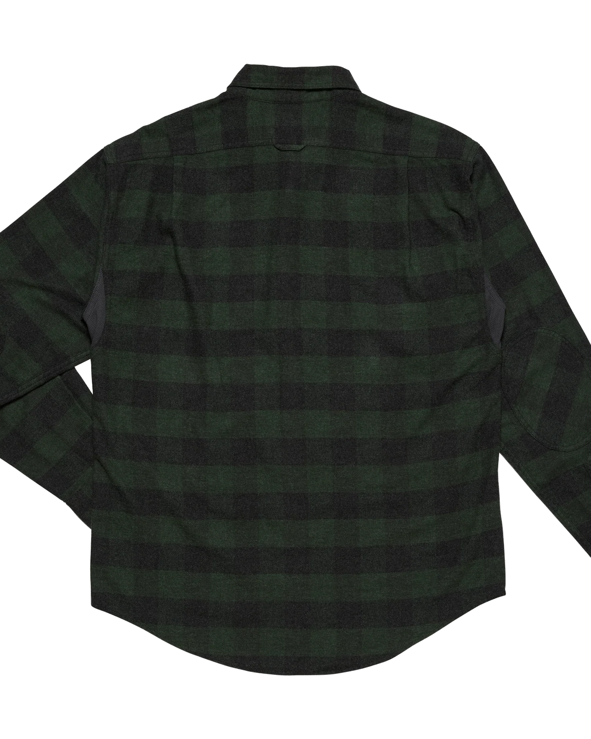 Green Buffalo Plaid Sportsmans Shirt, back view