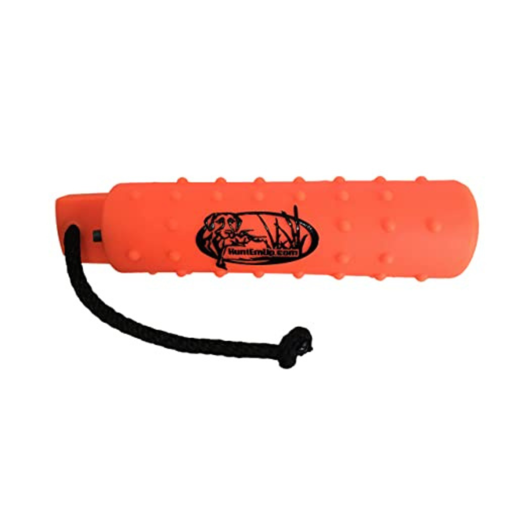 HuntEmUp Hunting Dog Essentials Training Kit - Mourning Dove Dummy + 6 pc  2-Inch Orange Bumpers +  Mesh Bumper Bag