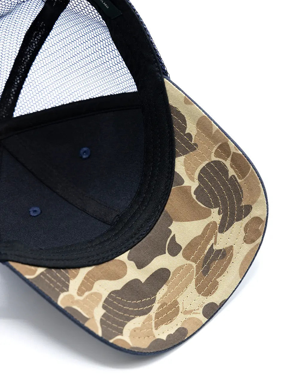Original Camo under-brim on the Arthur Core Snapback Hat