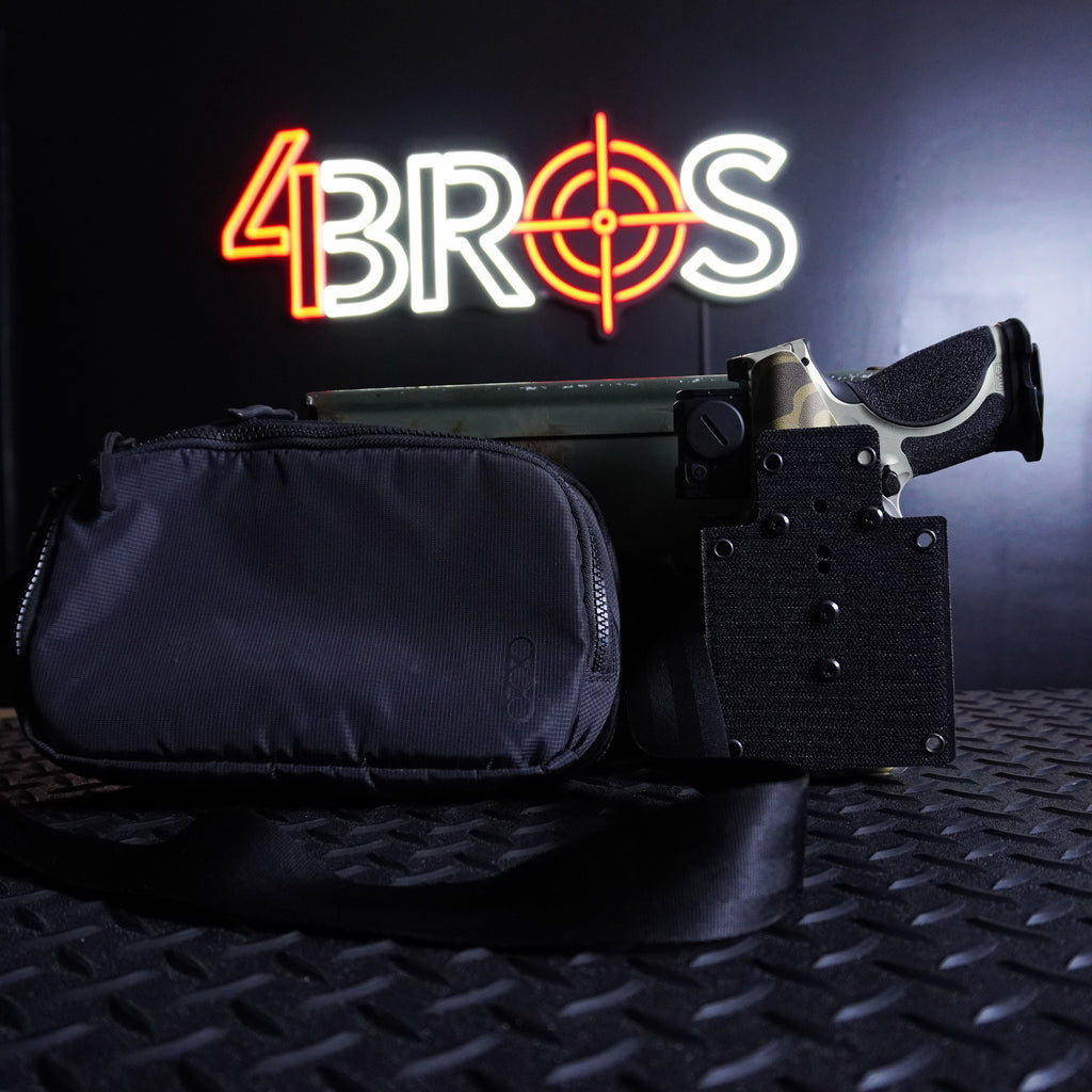 4BROS Hook & Loop Holster Mount for Backpacks & Sling Bags