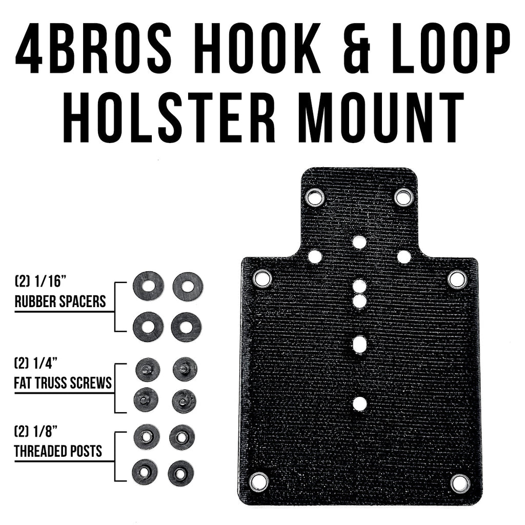 4BROS Hook & Loop Holster Mount for Backpacks & Sling Bags