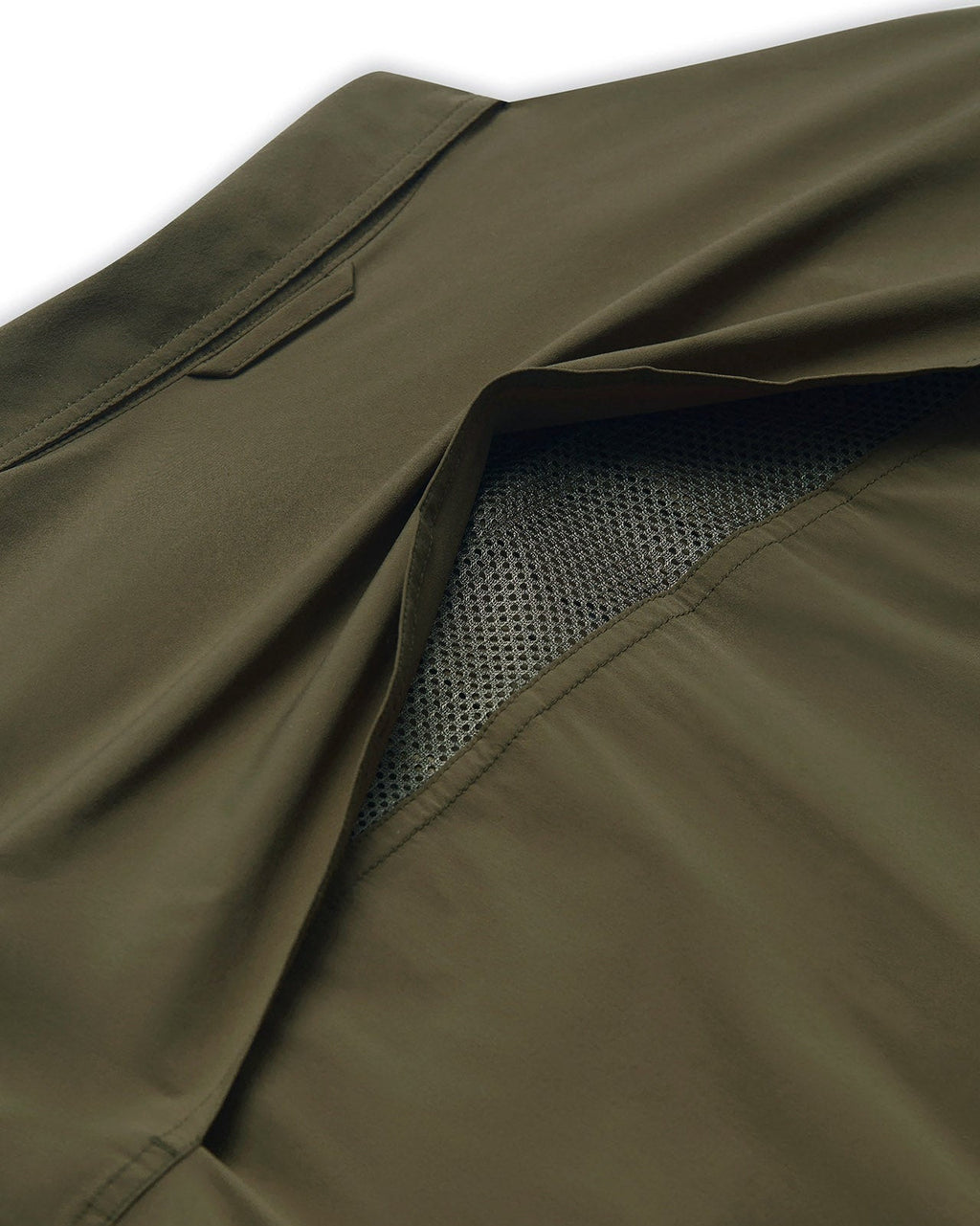 Tech Vent mesh underarm on the Olive Active+ Field Shirt