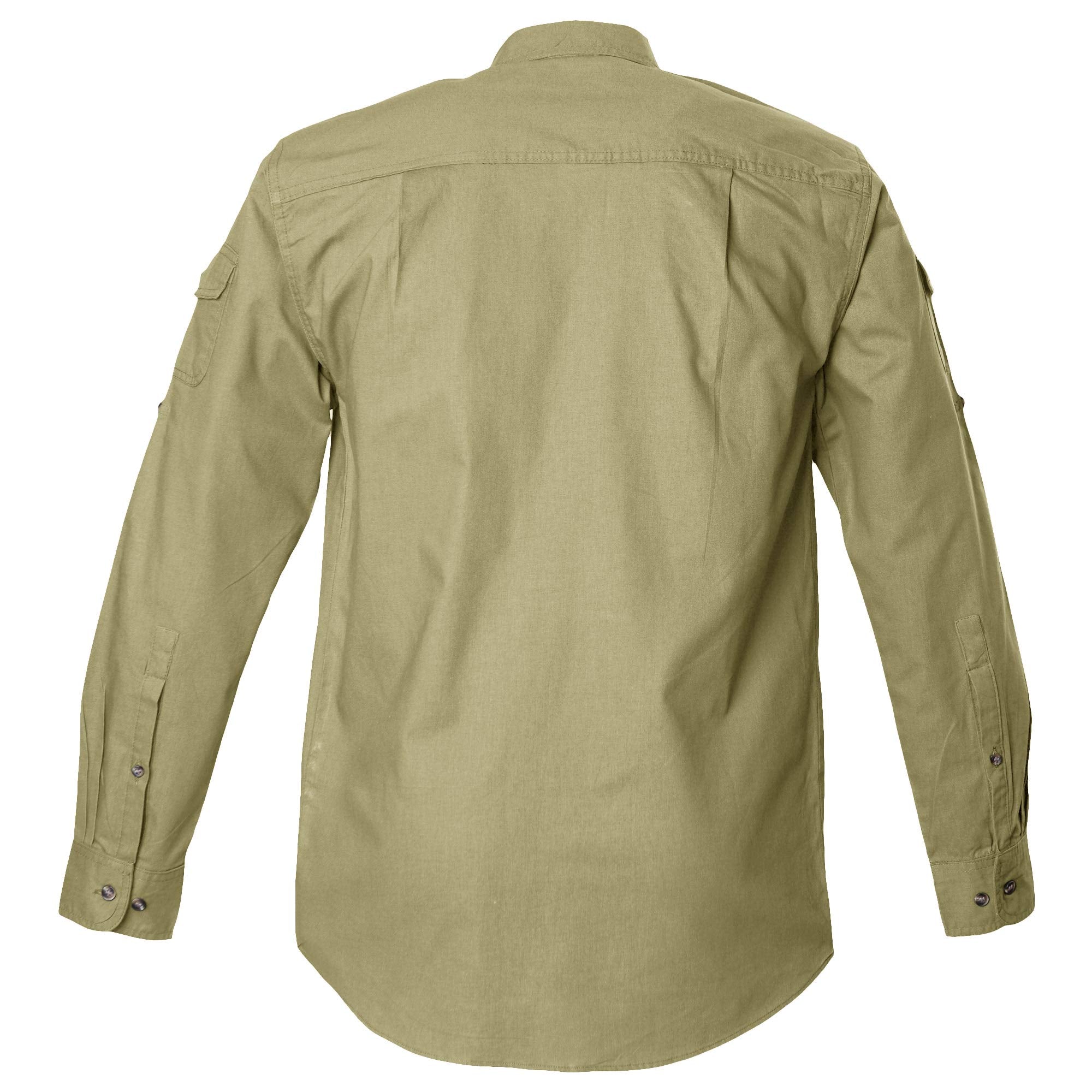 Shooter Shirt for Men with Embroidered Buffalo Logo - L/Sleeve