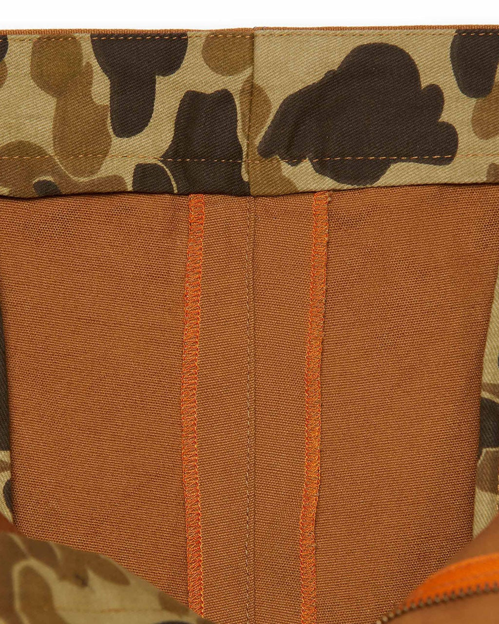 Original Camo pocket lining inside the Ground Nutmeg Heritage Pant