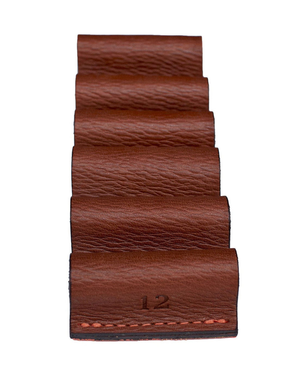 Ball and Buck Signature Leather Versa Shell Holder Patch, empty, angled view