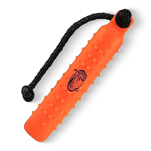 HuntEmUp Hunting Dog Training Equipment - 2 inch Plastic Bumpers With Throw Ropes 6pc + Mesh Bumper Bag