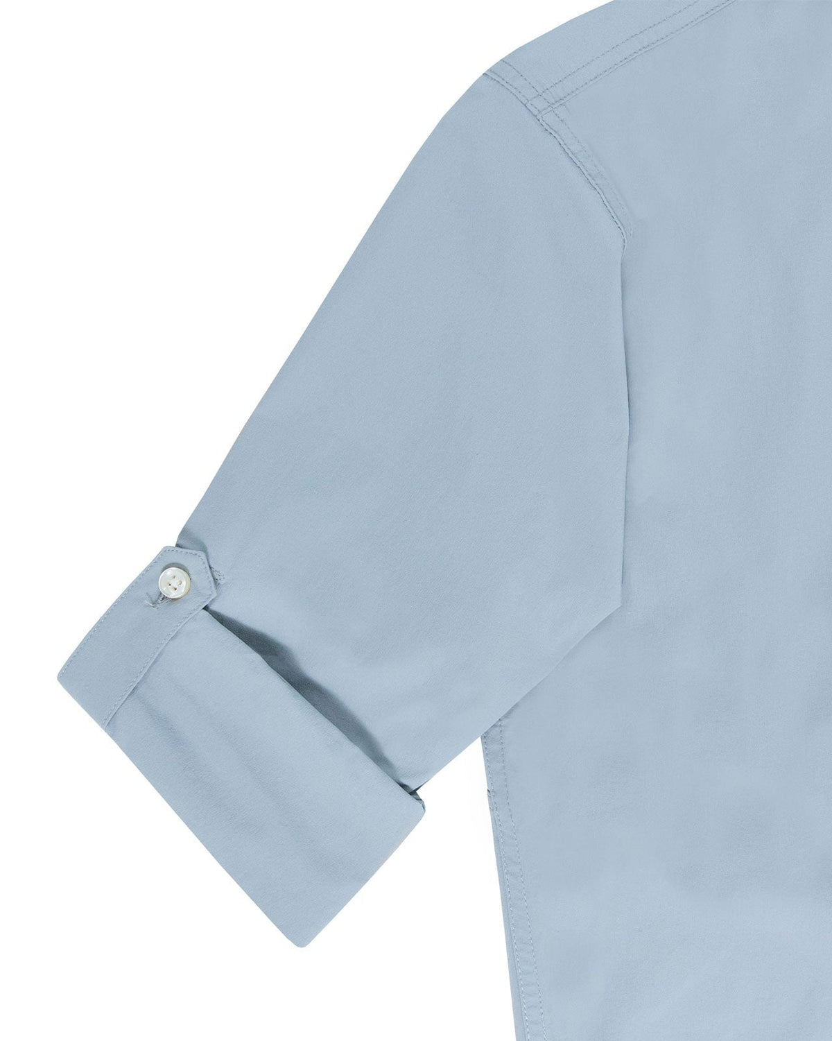 Roll tab sleeve on the Sky Blue Active+ Guide Shirt