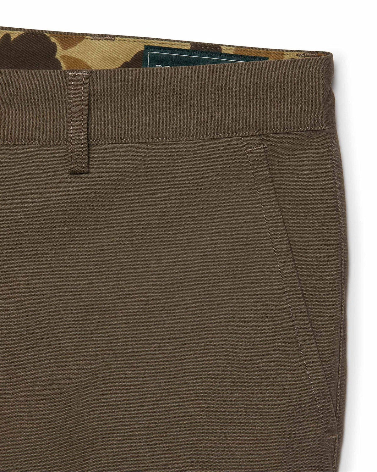 Front pocket and everyday carry knife pocket on the Burnt Sage Heritage Pant