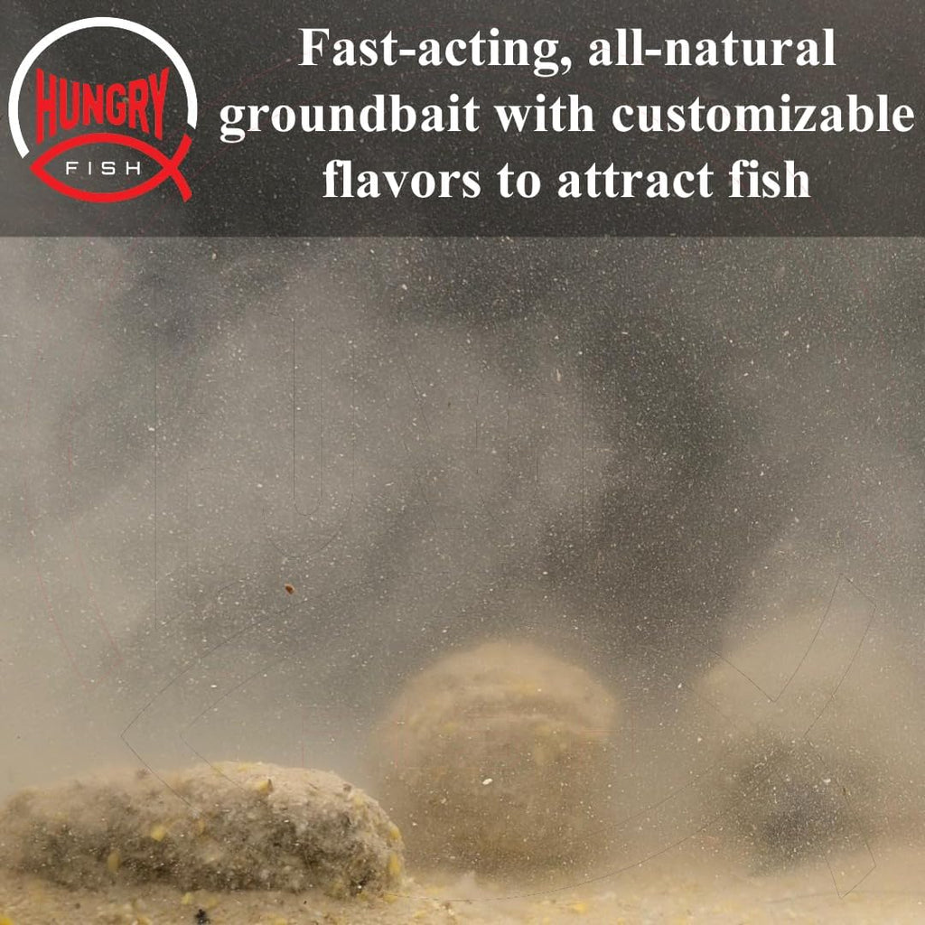 HungryFish GroundBait Mix - (Garlic) 15.5oz