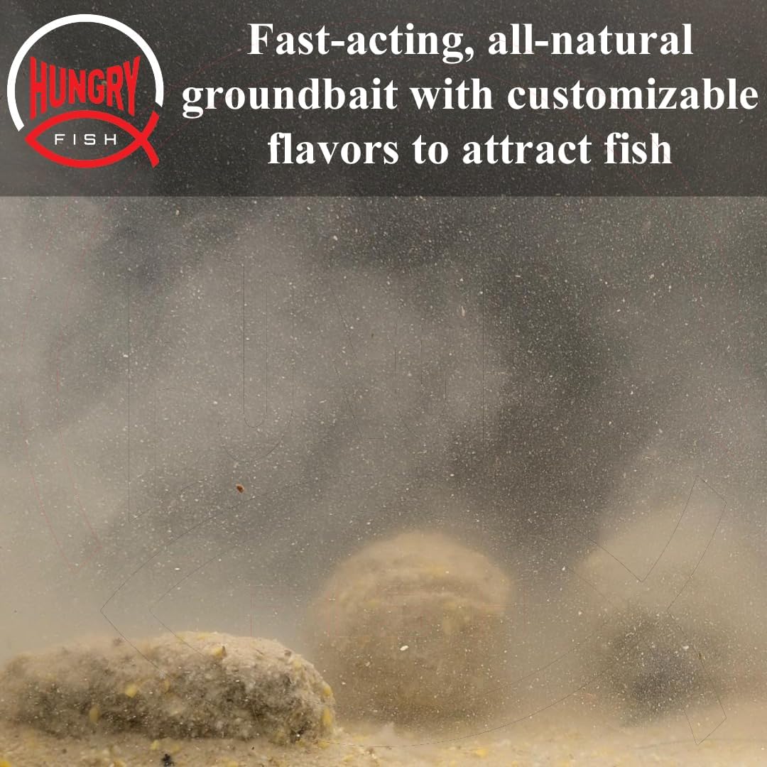 HungryFish GroundBait Mix - (Garlic) 15.5oz