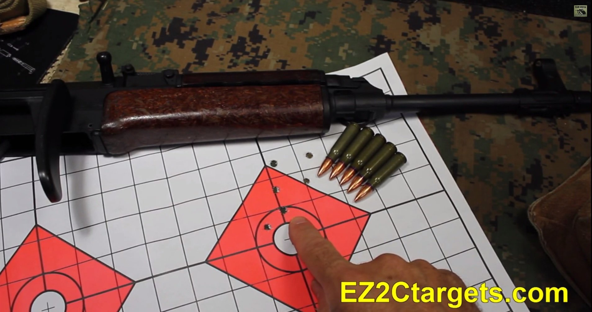 EZ2C Targets #13: Shooting Range Paper Target w 1" Grids 11"x17” USA MADE