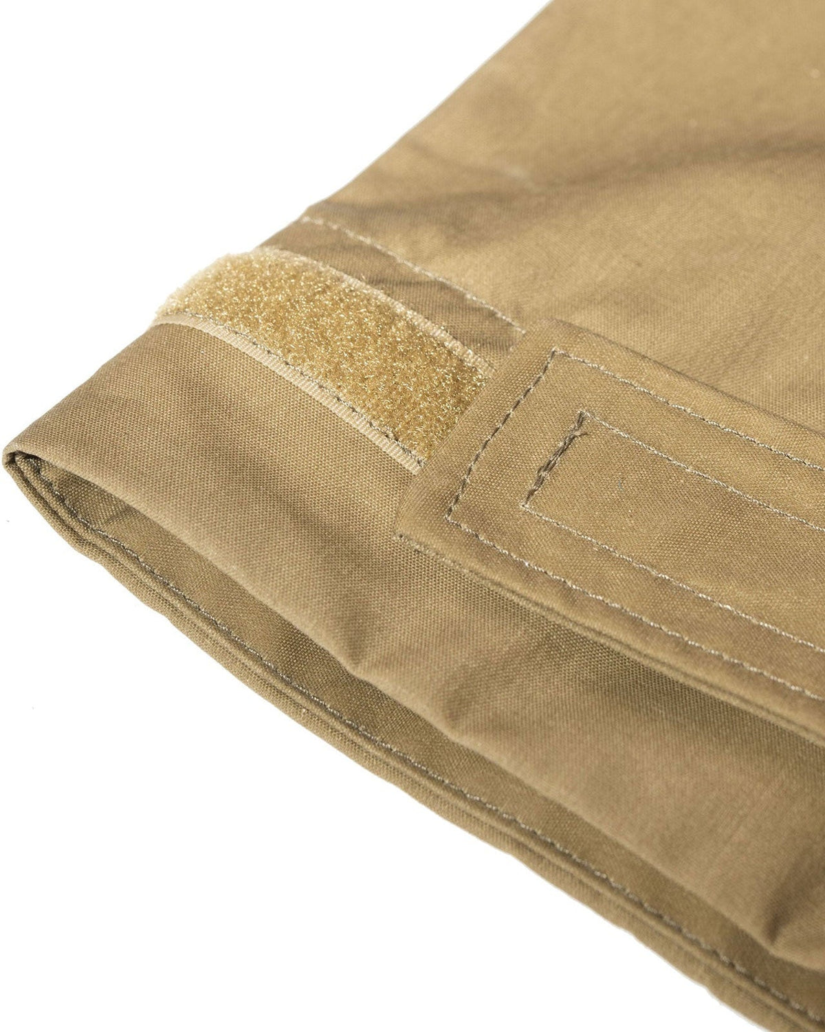 Velcro cuff on the Waxed Cotton Anorak sleeve