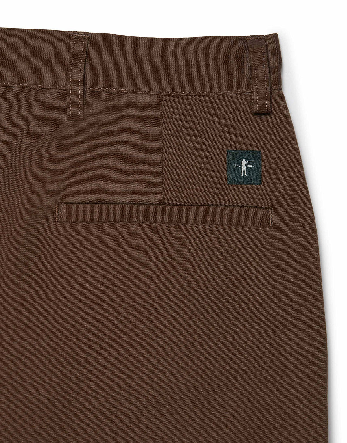 Back pocket with Arthur label on the Bark Heritage Pant