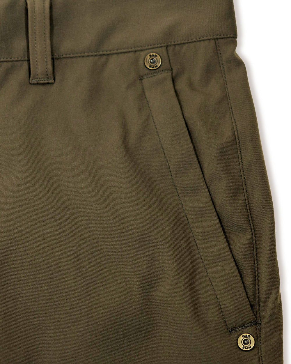 Side seam and pocket on the Loden Active+ Field Pant