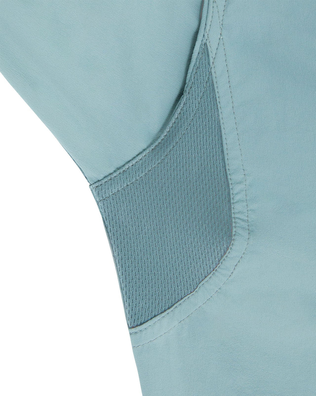 Mesh Tech Vent underarm panel on the River Green Active+ Guide Shirt