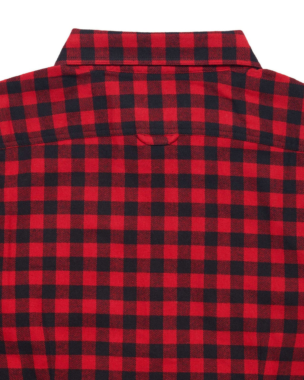 Back yoke on the womens Joan Shirt in Mini Buffalo Plaid
