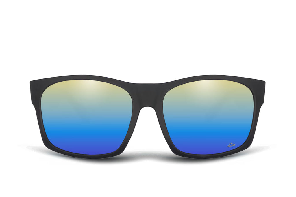 Big Kahuna XL - Matte Black - Blue Gold Gradient Polarized