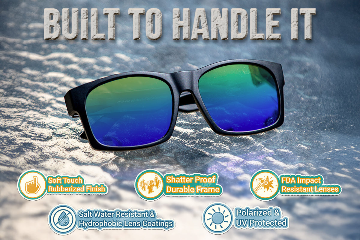 Big Kahuna XL - Green Tortoise - Jet Black Polarized