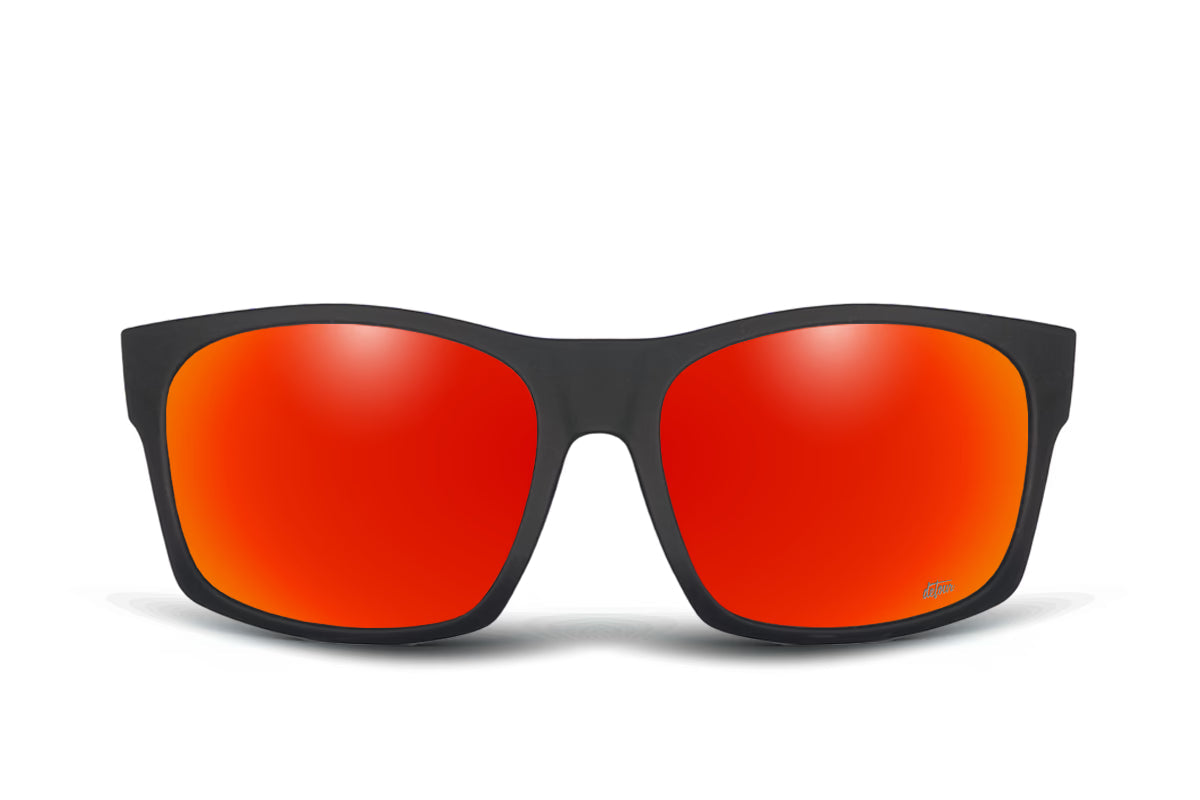 Big Kahuna XL - Matte Black - Red Sunset Polarized
