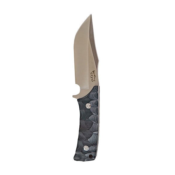 Fixed Blade Knife D2 Steel Rosewood or Ebony Handles - Hunting Leather Sheath | Venator Hunting