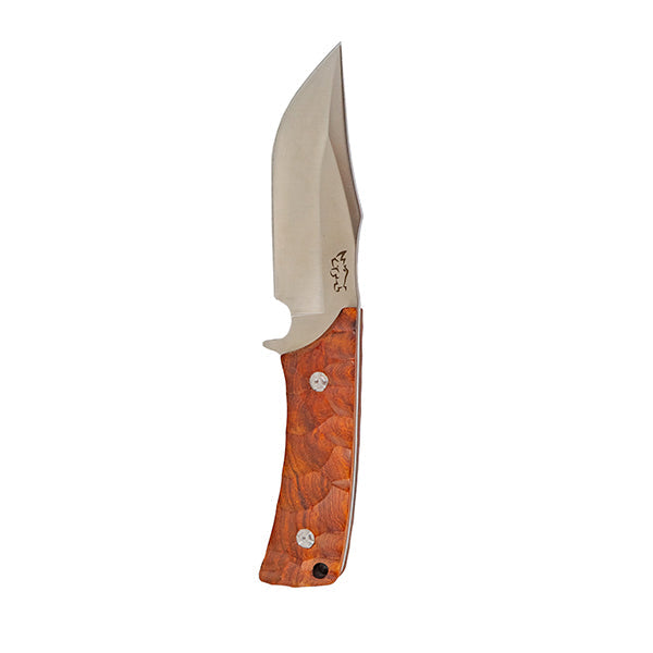 Fixed Blade Knife D2 Steel Rosewood or Ebony Handles - Hunting Leather Sheath | Venator Hunting