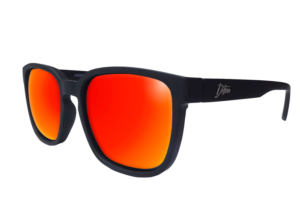 Cabana XL - Matte Black - Red Sunset Polarized