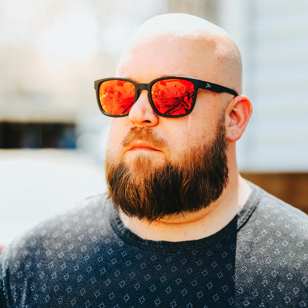 Big Kahuna XL - Matte Black - Red Sunset Polarized