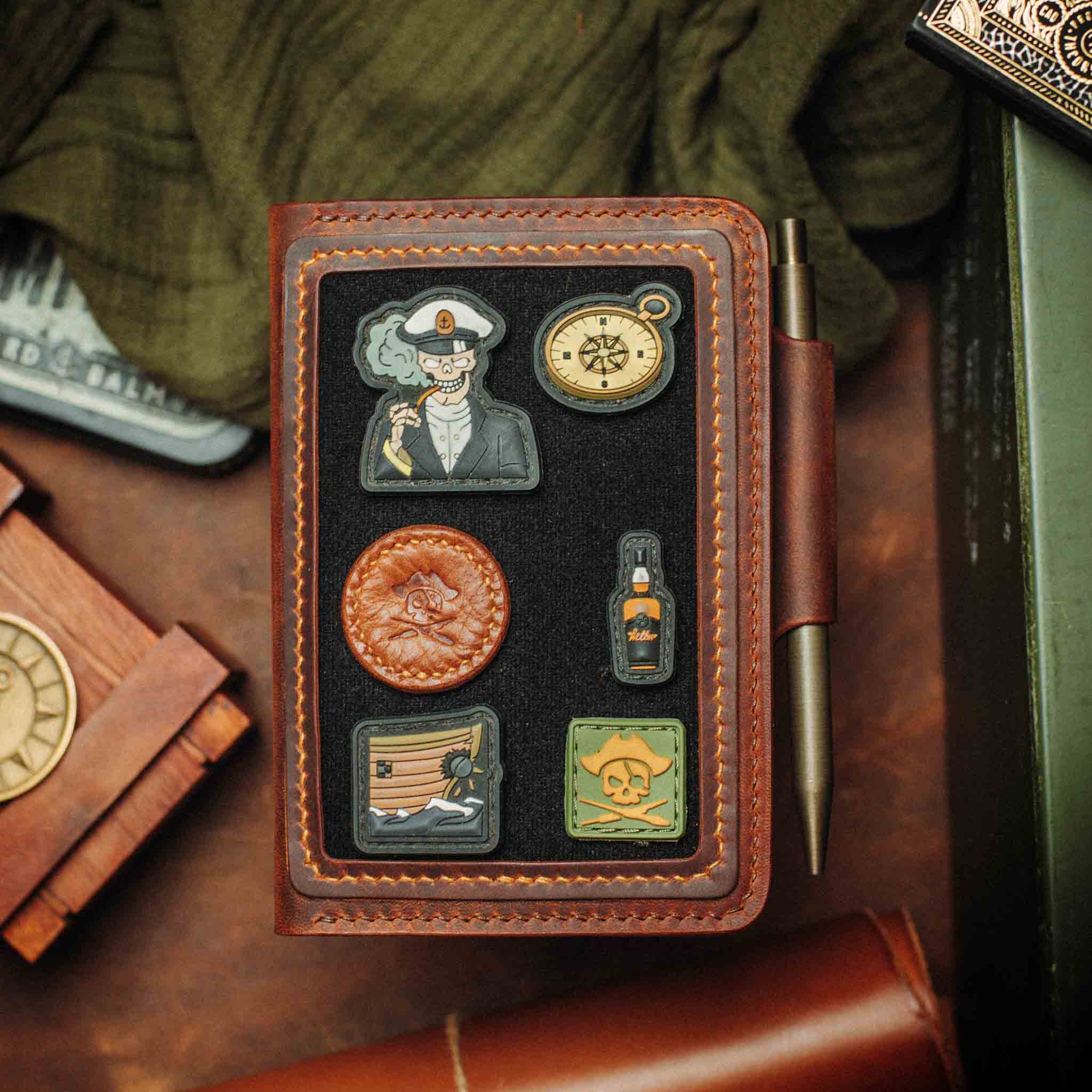 Pirate Goods Quartermaster v2 – Leather Passport Wallet with Velcro