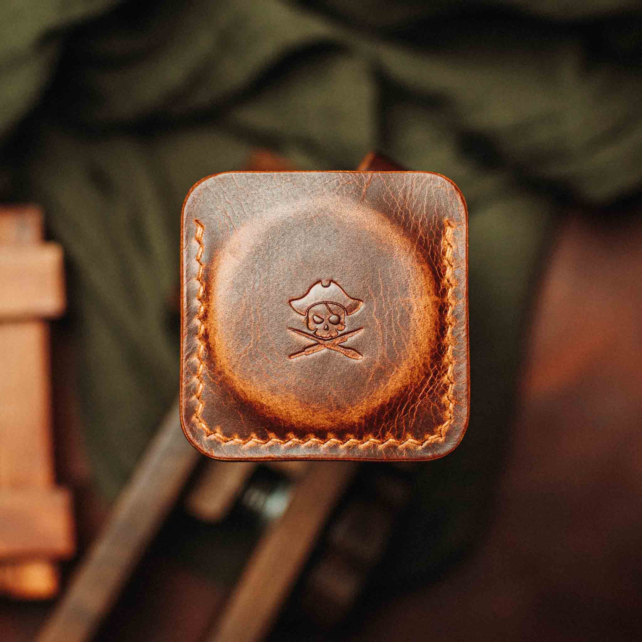 Pirate Goods Peso Pocket v3 Coin Holder – Leather Challenge Coin Case for EDC