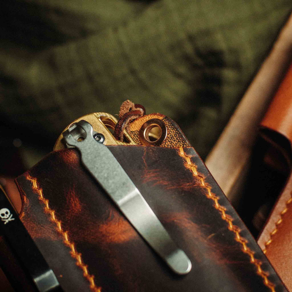Knife Sheath - Sailor v3 | Leather EDC | Pocket Knife Holder