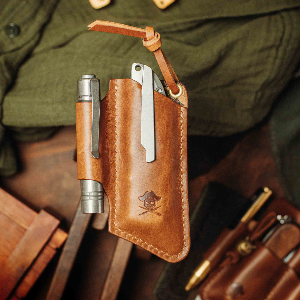 Knife Sheath - Sailor v3 | Leather EDC | Pocket Knife Holder | Venator Hunting