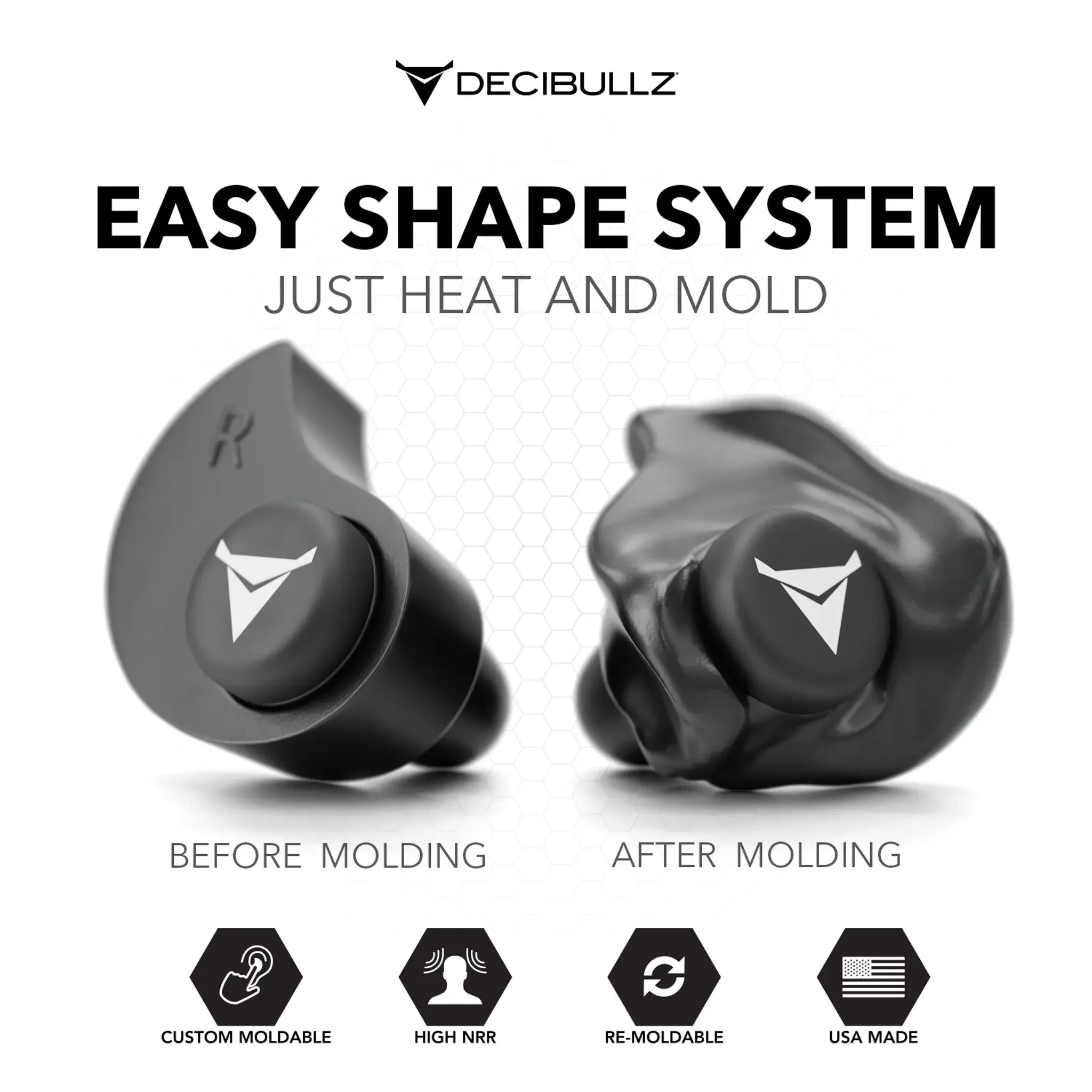 Custom Molded Earplugs 31dB NRR