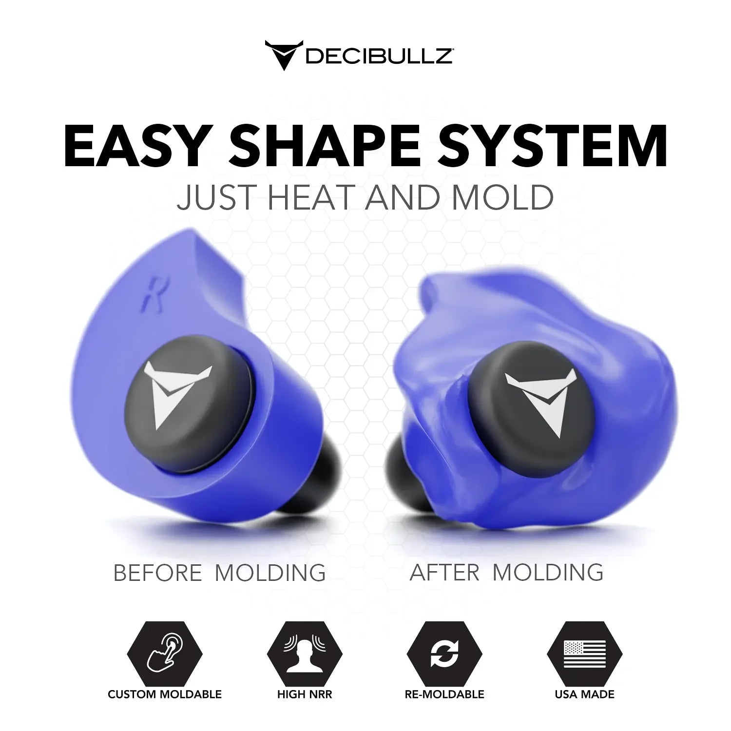 Custom Molded Earplugs 31dB NRR