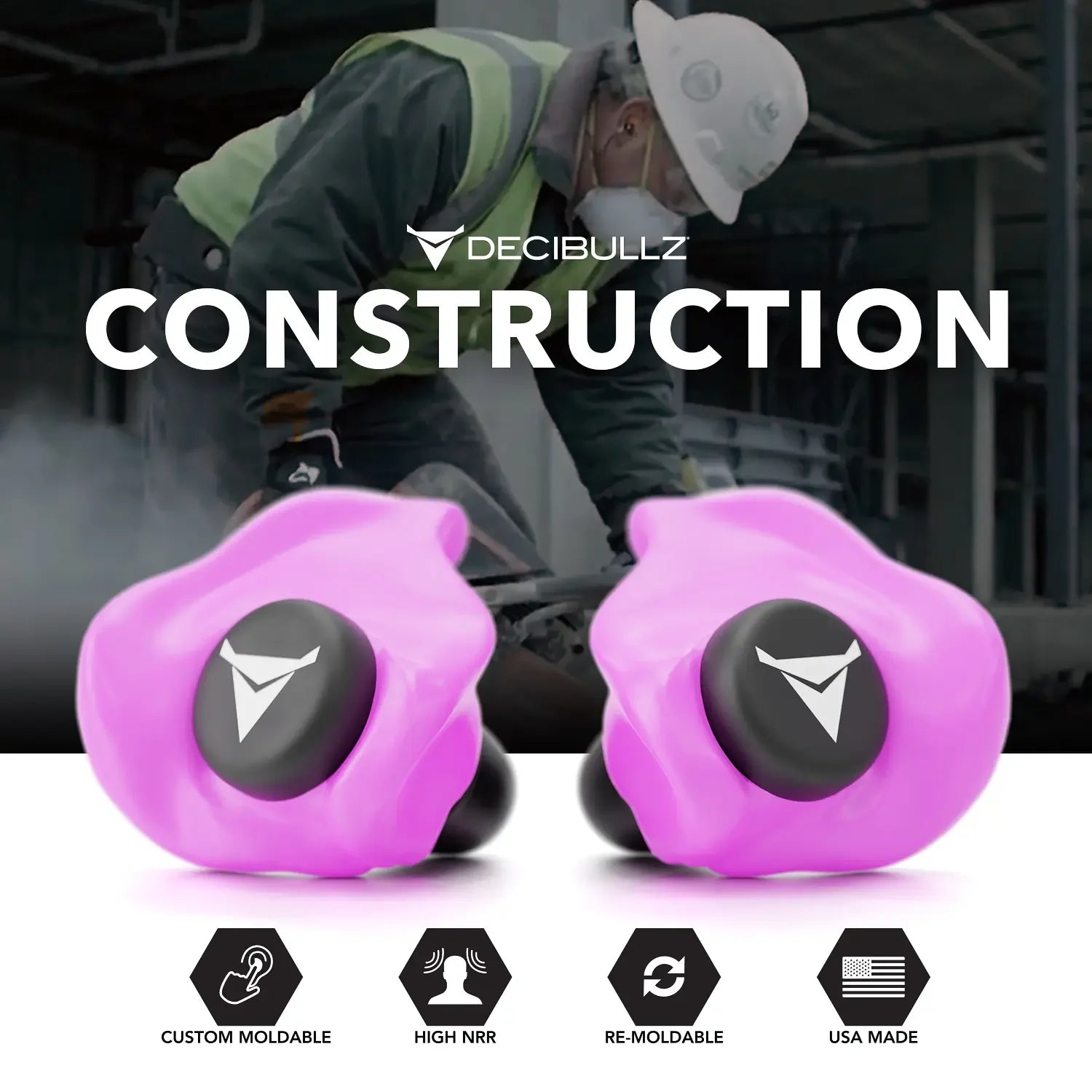 Custom Molded Earplugs 31dB NRR