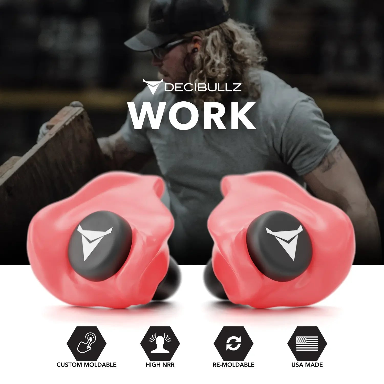 Custom Molded Earplugs 31dB NRR