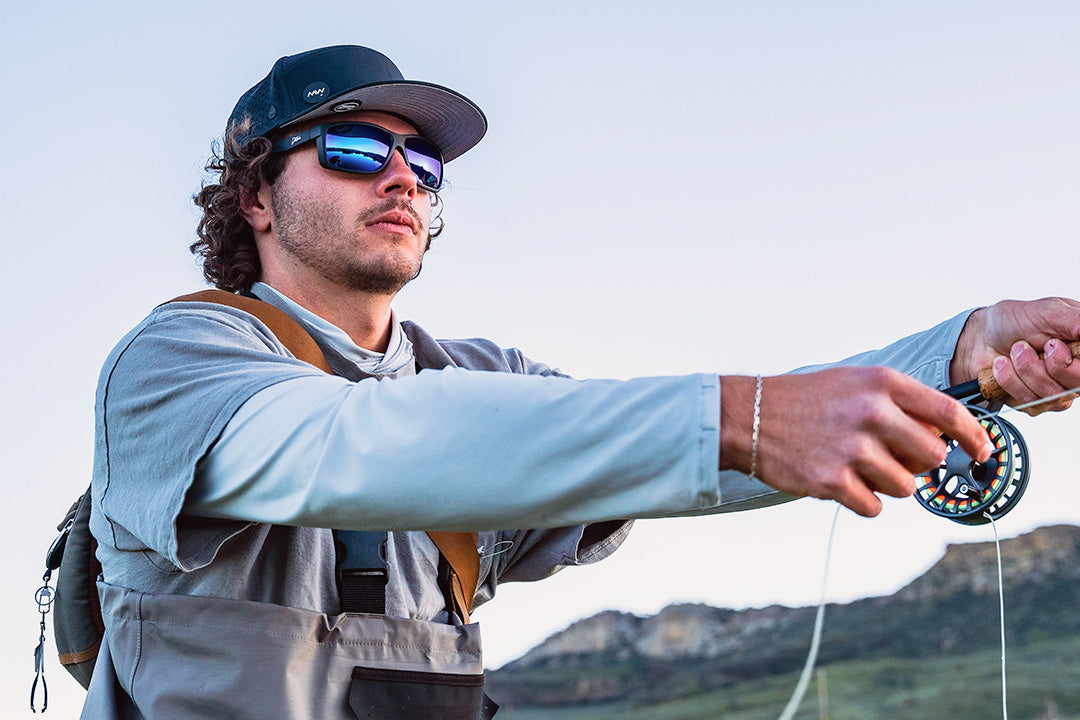 Breach - Matte Black - Deep Blue Polarized ANSI Z87+