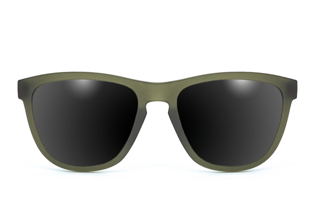 Frosted Forest Green - Jet Black Lens Polarized - Essentials