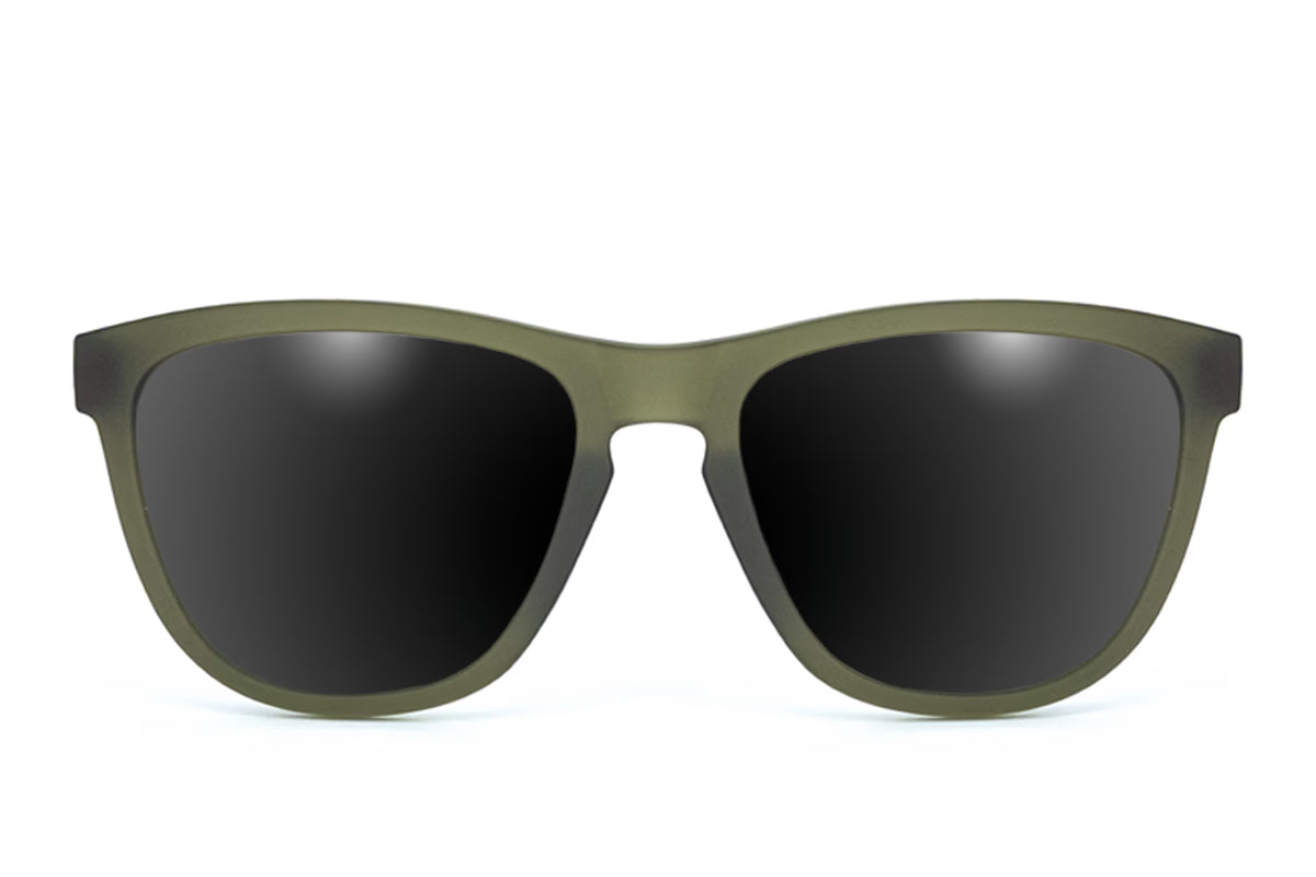 Frosted Forest Green - Jet Black Lens Polarized - Essentials