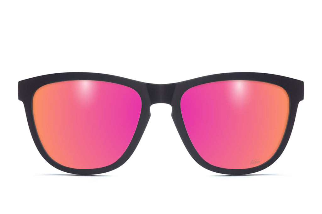 Matte Black - Pink Lemonade Lens Polarized - Essentials