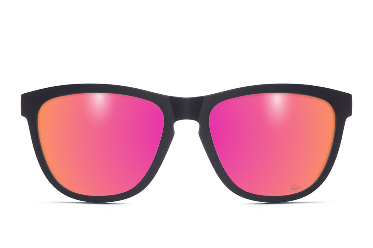 Matte Black - Pink Lemonade Lens Polarized - Essentials