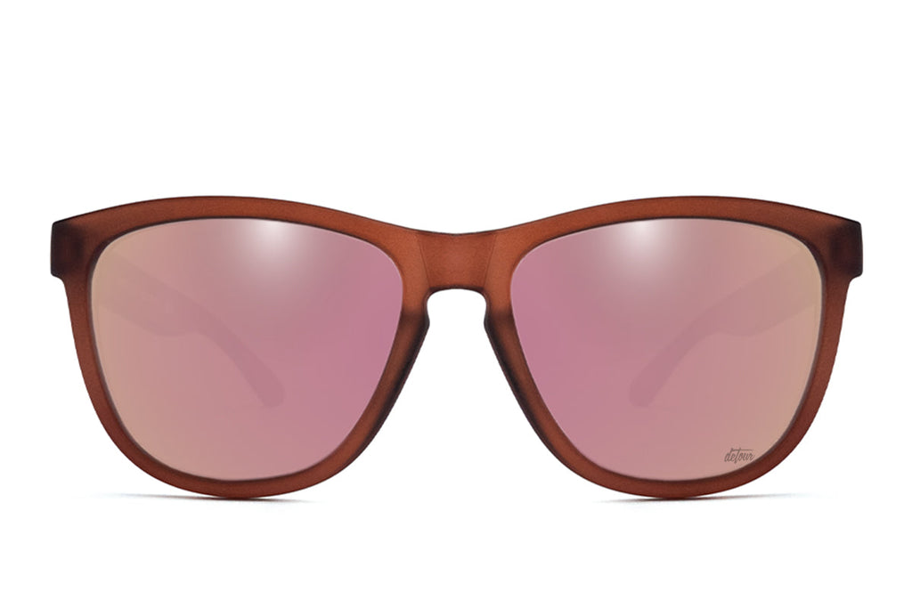 Frosted Burgundy - Rose Pink Lens Polarized - Essentials